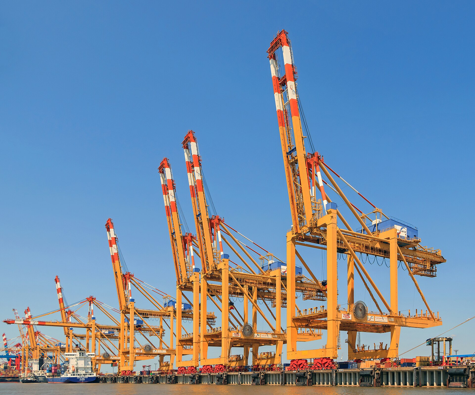 Container terminal at a Saudi port